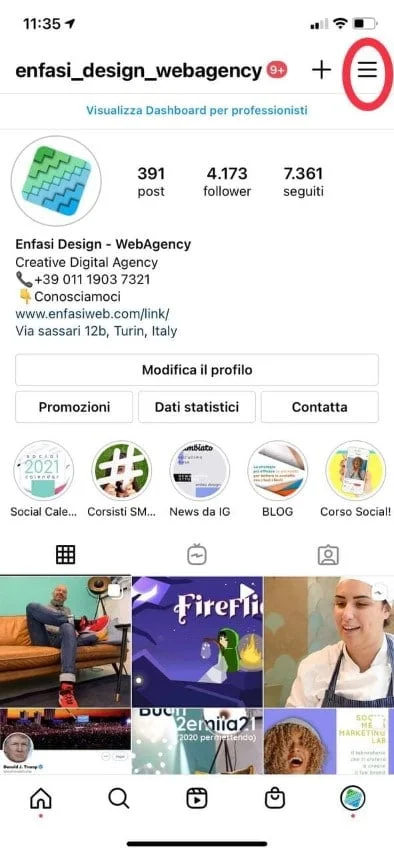 integrazione instagram clubhouse